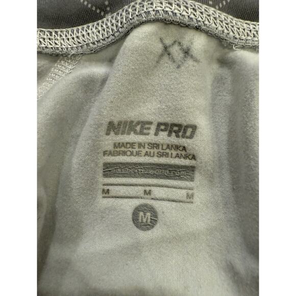 Nike Pro Womens Thermal White Gray 1/2 Zip Running Jacket Size M MEDIUM 585565 - Picture 6 of 10